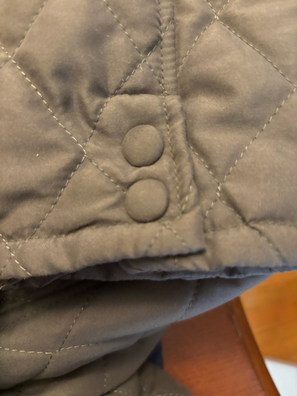 Tulle Quilted Puffer Coat in Gray - Picture 11 of 13